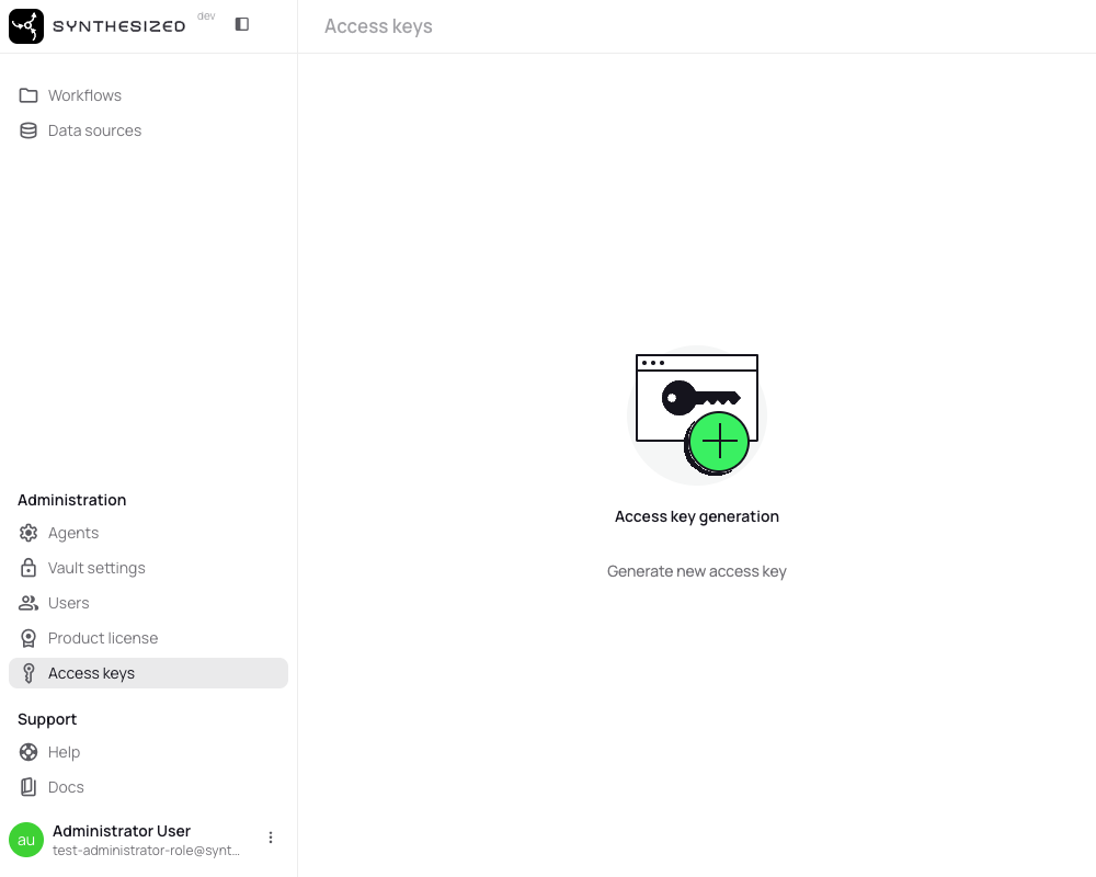 access keys page